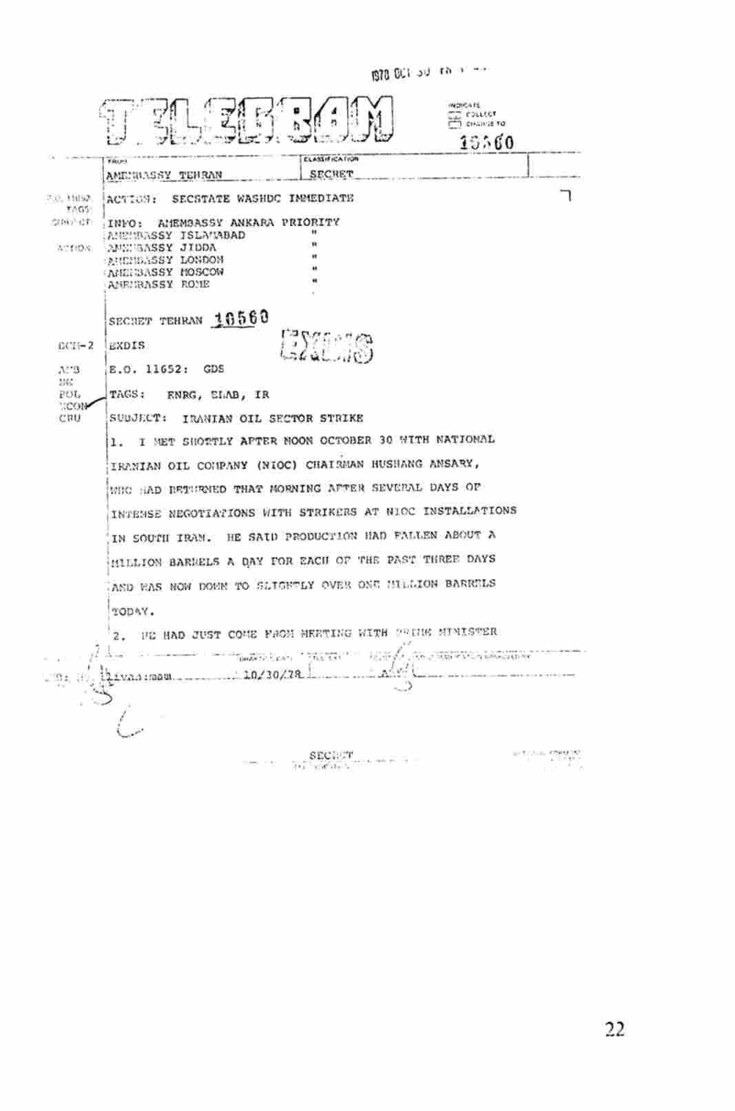 گزارش اعتصاب در صنعت نفت ایران