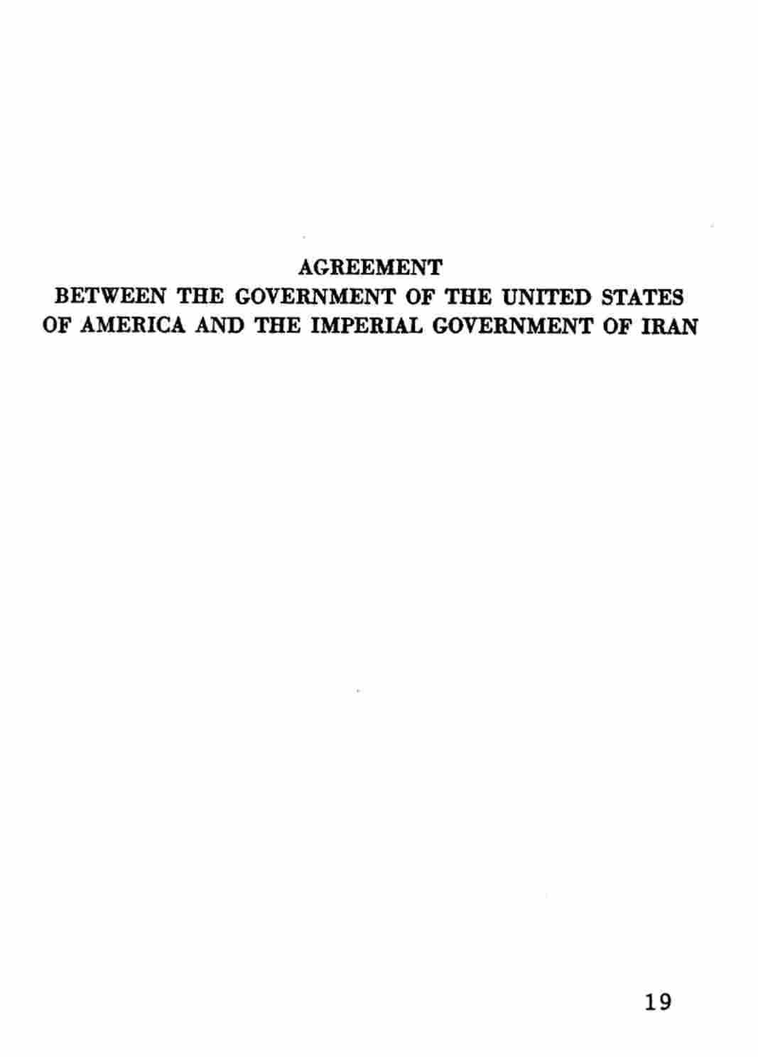 قرارداد مستشاری دولت ایران و دولت آمریکا