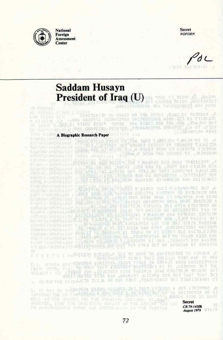 گزارش زندگینامه صدام حسین