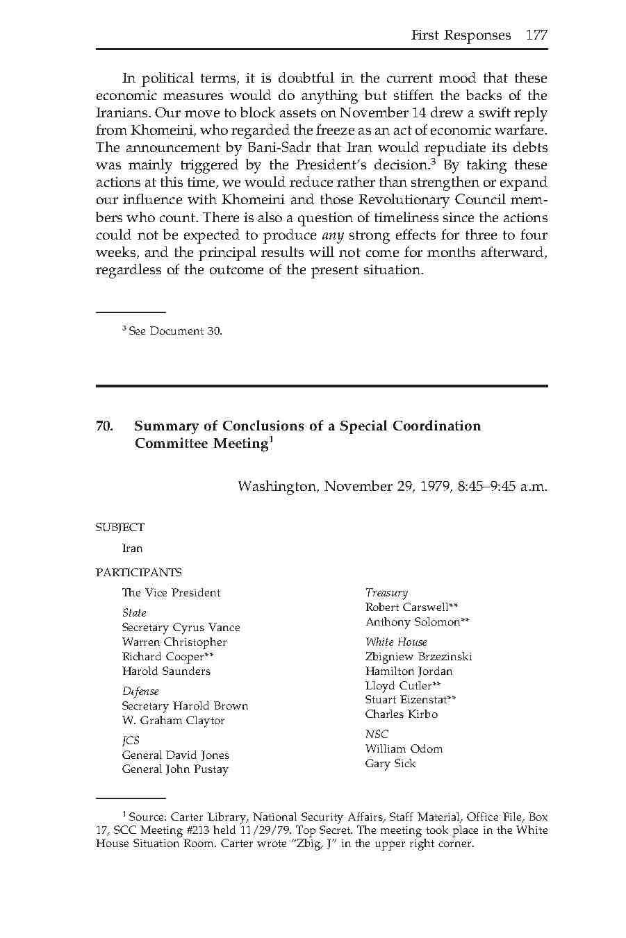 70- گزینه‌ها برای اقدامات مالی ضد دولت ایران