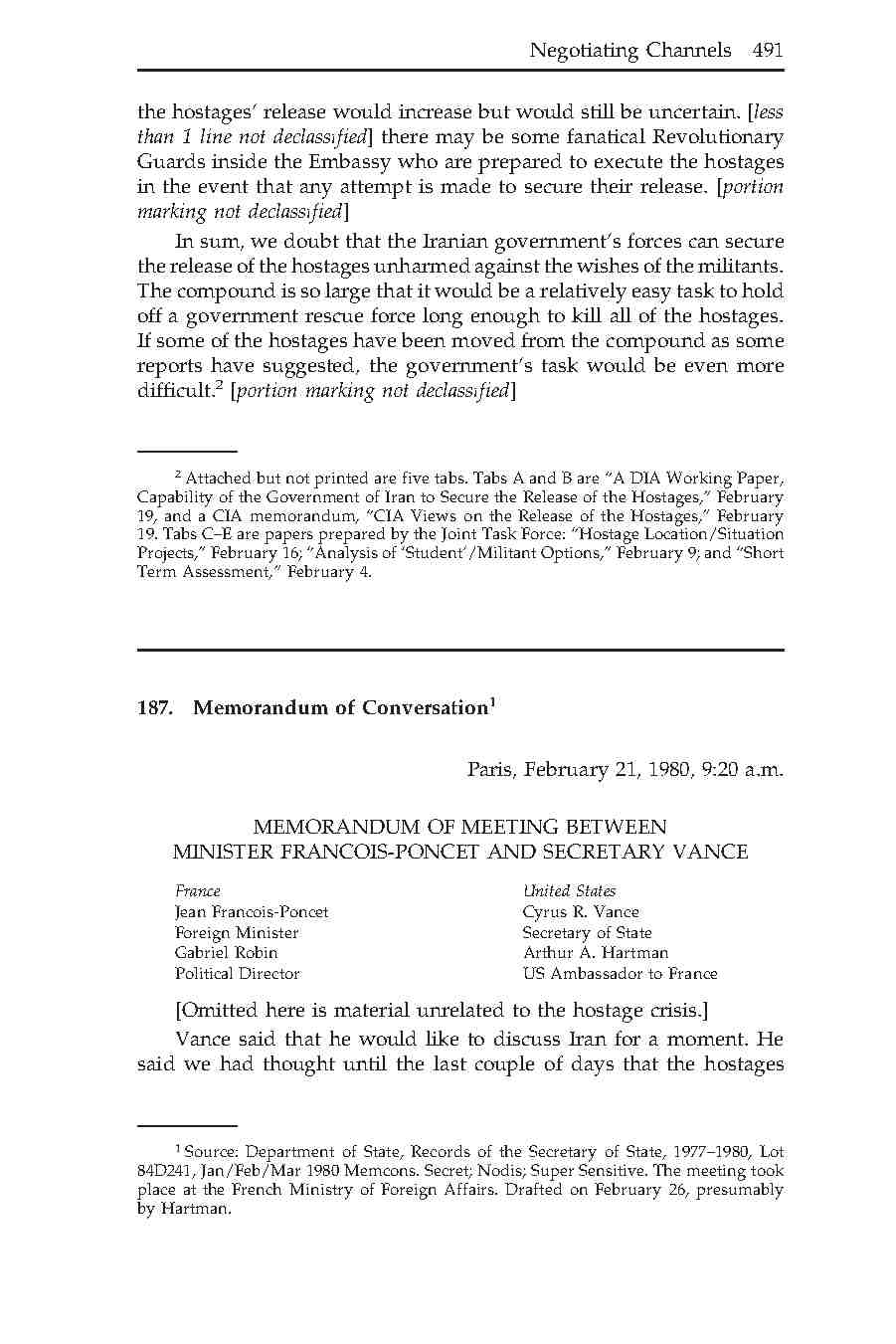 187-  جلسۀ بین وزرای خارجه فرانسه و آمریکا