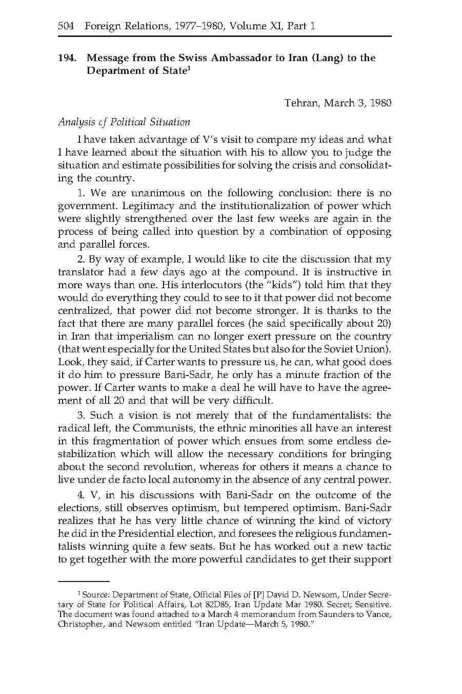 194- تحلیل اوضاع سیاسی آمریکا