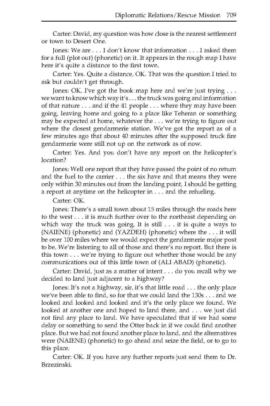 265- گفت‌وگو بین فرماندهی نیروی رزمی مشترک با کاخ سفید