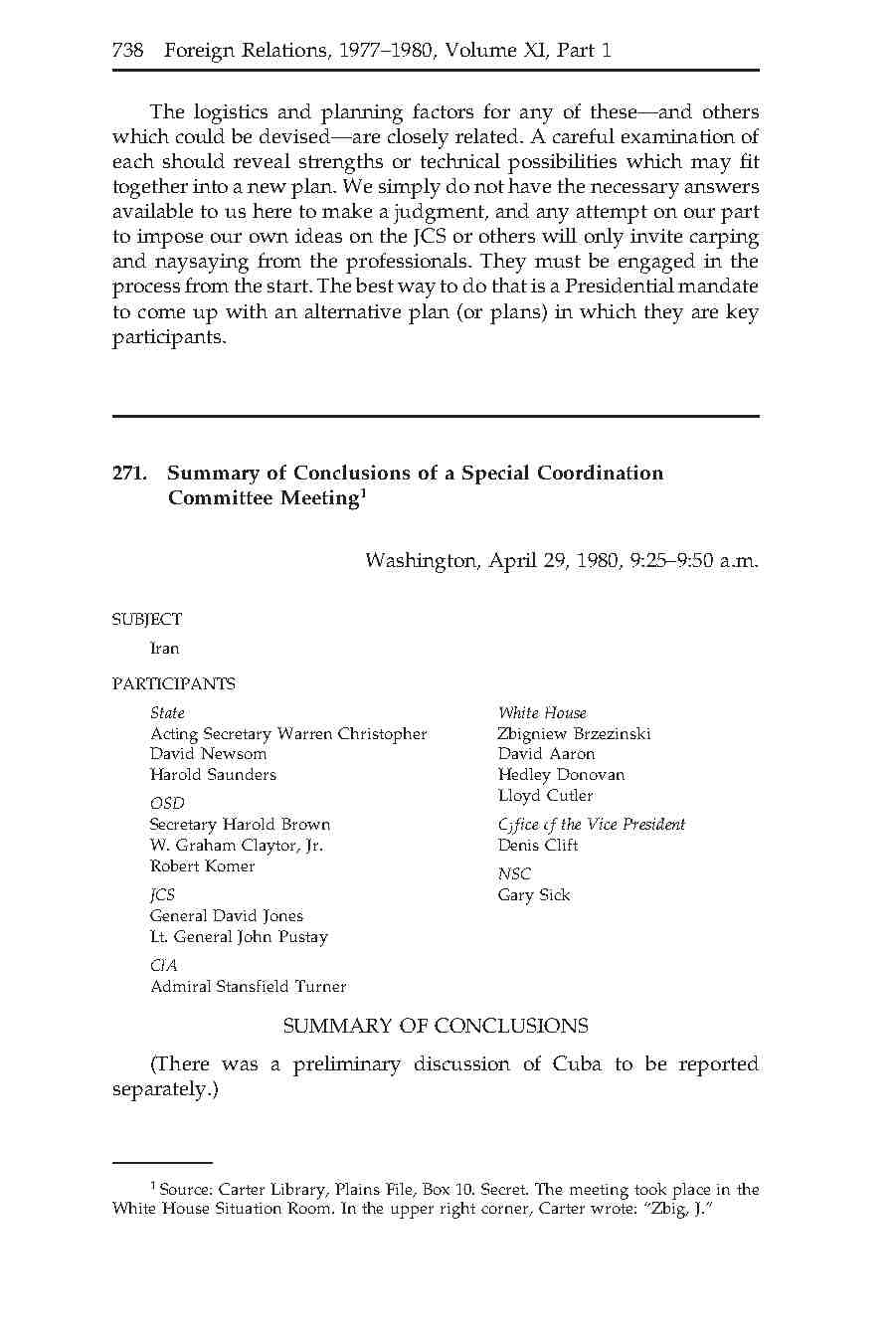 271- گام‌های بعدی درقبال ایران بعد از عملیات نجات