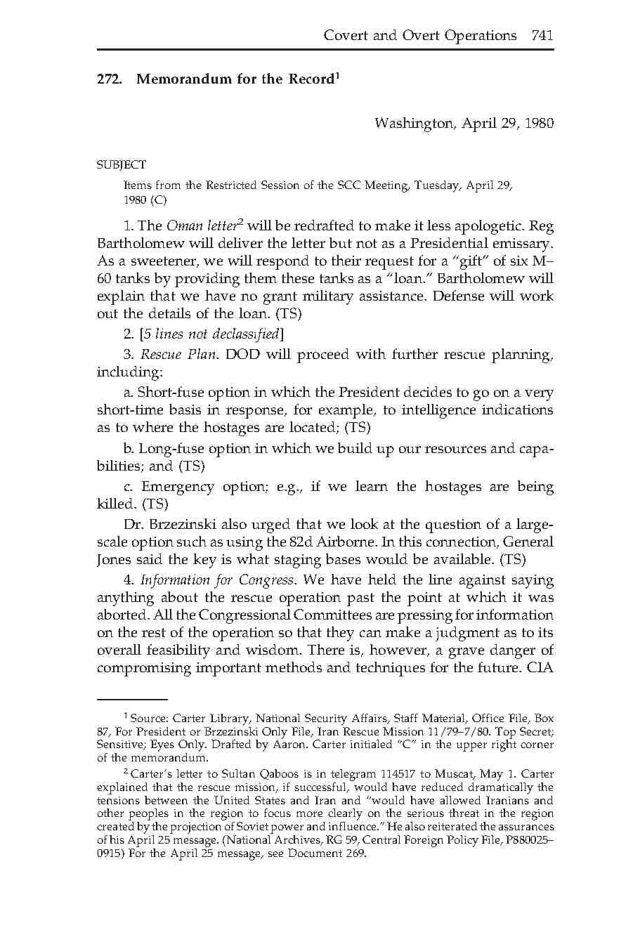 272- گزینه های بعدی عملیات نجات